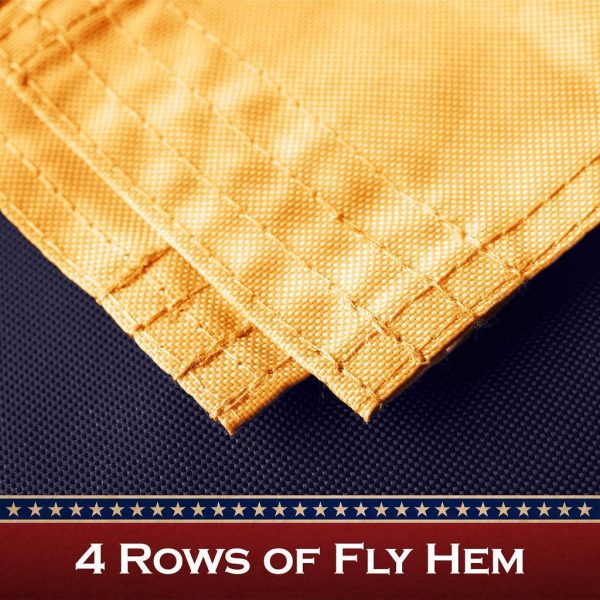 G128 2 Pack: Bennington 76 Tea-Stained Flag | 1x1.5 Ft | ToughWeave Pro Series Pole Sleeve Embroidered 420D Polyester | Historical Flag, Embroidered Design, High Quality, NO Flagpole Included - Image 5