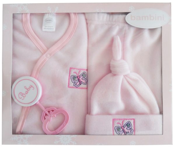 4 Piece Fleece Set - Pink 510p