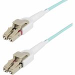 StarTech.com 5m (16.4ft) LC to LC (UPC) OM4 Switchable Fiber Optic Cable 50/125, 100G, Toolless Polarity Switching, LSZH Fiber Jumper Cord
