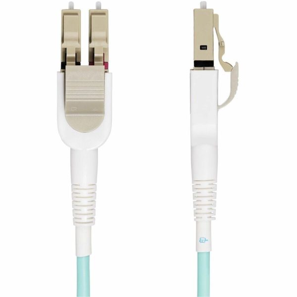 StarTech.com 5m (16.4ft) LC to LC (UPC) OM4 Switchable Fiber Optic Cable 50/125, 100G, Toolless Polarity Switching, LSZH Fiber Jumper Cord - Image 2