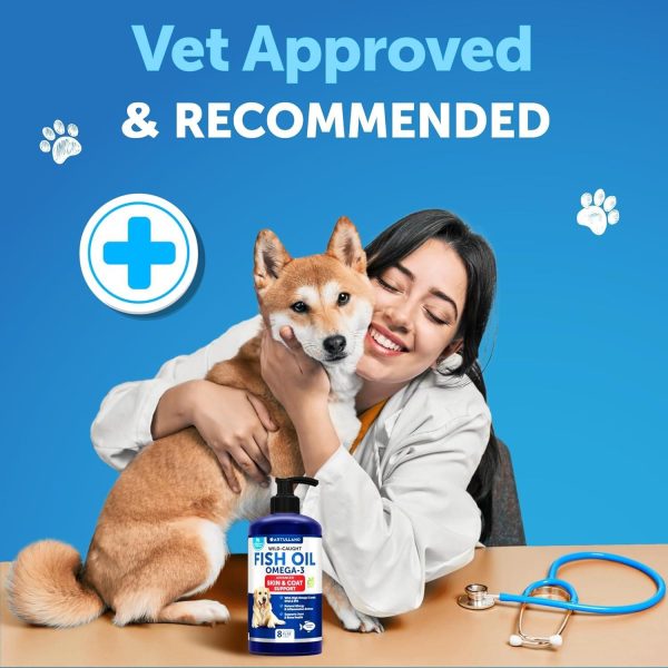 Omega 3 Fish Oil for Dogs   Better Than Salmon Oil   Skin and Coat Defense Liquid Supplement for Allergy Relief   High EPA & DHA for Shedding Mobility Itching Joint & Bone Health Support   8 FL OZ - Image 7