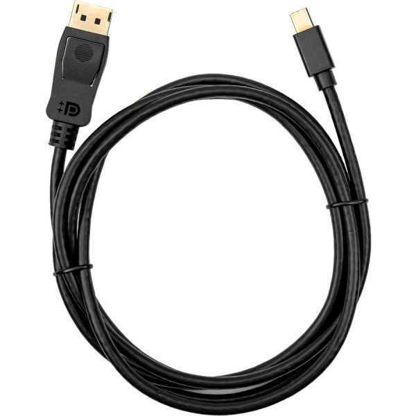 Rocstor premium 6ft (2m) Mini DisplayPort 1.2v to DisplayPort Cable M/M - 4K - mini DisplayPort to Displayport for Ultrabook, Projector, Desktop Computer DisplayPort supports 4Kx2K Resolution at 60Hz - 6 ft Mini DP to DP Cable - 6ft Mini DisplayPort to DisplayPort 1.2 Cable - Gold Platted - DisplayPort 4k with HBR2 support - High-resolution support of up to 4k x 2k (3840 x 2160) @ 60Hz - a max HBR2 bandwidth of 21.6 Gbps 4KX2K@60Hz