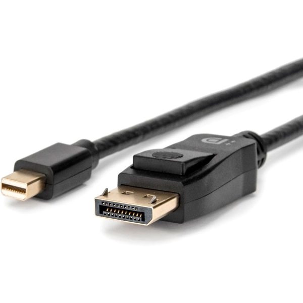 Rocstor premium 6ft (2m) Mini DisplayPort 1.2v to DisplayPort Cable M/M - 4K - mini DisplayPort to Displayport for Ultrabook, Projector, Desktop Computer DisplayPort supports 4Kx2K Resolution at 60Hz - 6 ft Mini DP to DP Cable - 6ft Mini DisplayPort to DisplayPort 1.2 Cable - Gold Platted - DisplayPort 4k with HBR2 support - High-resolution support of up to 4k x 2k (3840 x 2160) @ 60Hz - a max HBR2 bandwidth of 21.6 Gbps 4KX2K@60Hz - Image 3