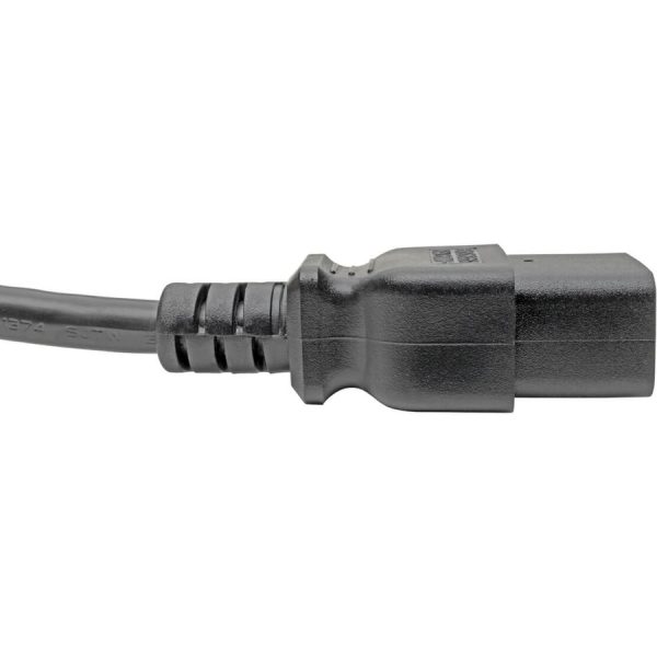 Eaton Tripp Lite Series Power Extension Cord, C19 to C20 - Heavy-Duty, 15A, 250V, 14 AWG, 3 ft. (0.91 m), Black - Image 4