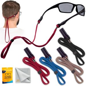 SIGONNA Eye Glasses Holder Around Neck - 4 Glasses Straps for Men Women - Glasses Holder Strap Retainer