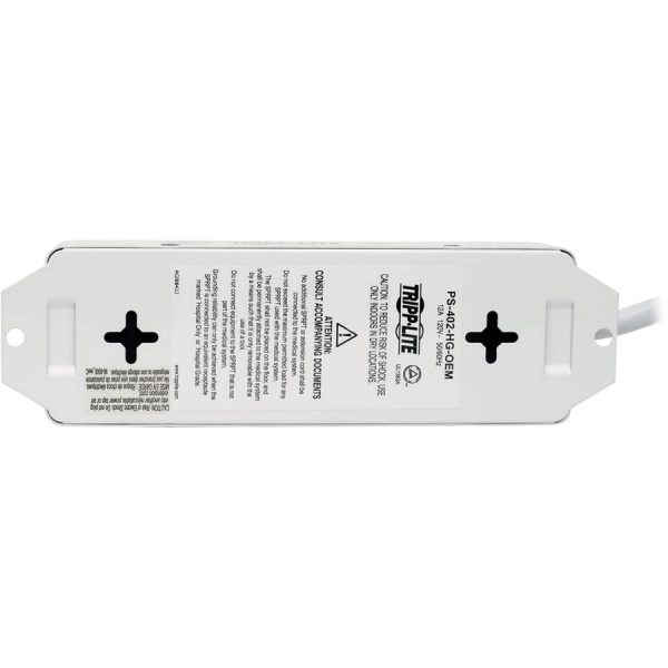 Eaton Tripp Lite Series Safe-IT UL 1363A Medical-Grade Power Strip for Patient-Care Vicinity, 4x 15A Hospital-Grade Outlets, 15 ft. Cord - Image 3