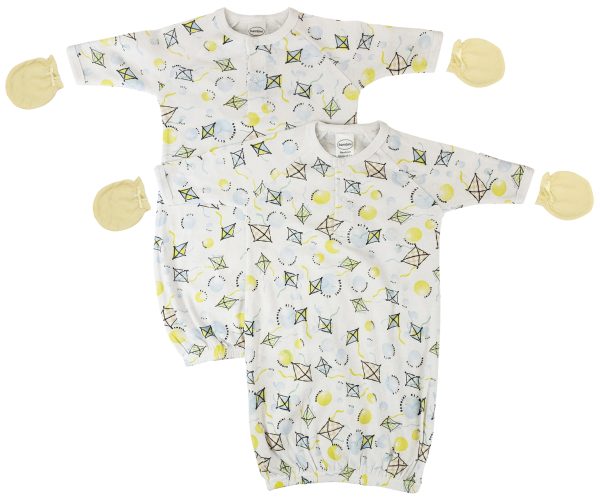 Unisex Newborn Baby 4 Piece Gown Set Nc_0840