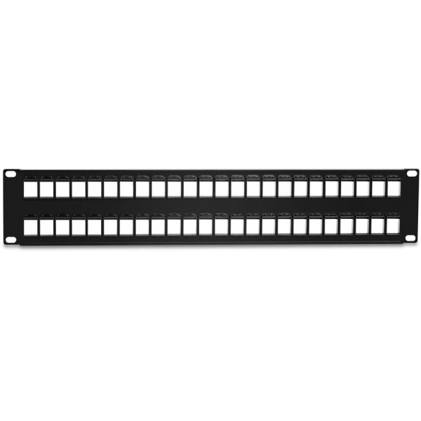TRENDnet 48-Port Blank Keystone 2U HD Patch Panel, 2U 19" Rackmount Housing, HD Keystone Network Patch Panel, Recommended With TC-K25C6 & TC-K50C6 Cat6 Keystone Jacks (Sold Separately), Black, TC-KP48 - Image 5