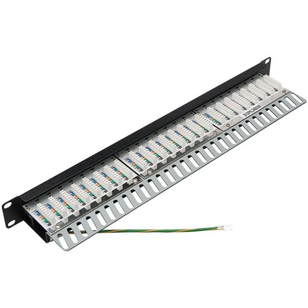 Eaton Tripp Lite Series Cat5e/Cat6 24-Port Patch Panel - Shielded, Krone IDC, 568B, RJ45 Ethernet, 1U, TAA - Image 4