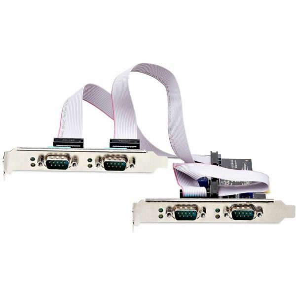 StarTech.com 4-Port Serial PCIe Card, Quad-Port RS232/RS422/RS485 Card, 16C1050 UART, ESD Protection, Windows/Linux, TAA-Compliant - Image 2