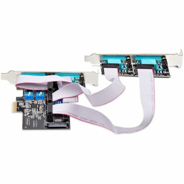 StarTech.com 4-Port Serial PCIe Card, Quad-Port RS232/RS422/RS485 Card, 16C1050 UART, ESD Protection, Windows/Linux, TAA-Compliant - Image 3