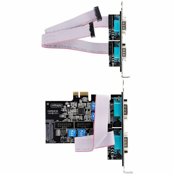StarTech.com 4-Port Serial PCIe Card, Quad-Port RS232/RS422/RS485 Card, 16C1050 UART, ESD Protection, Windows/Linux, TAA-Compliant - Image 4