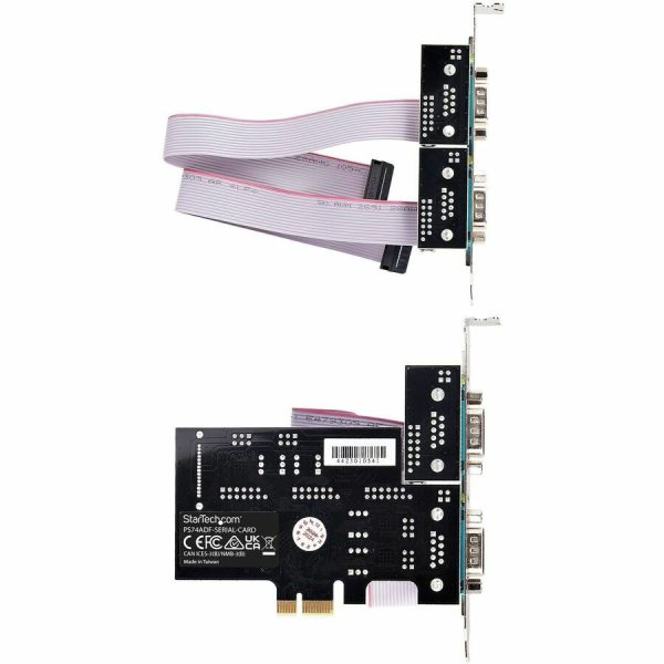 StarTech.com 4-Port Serial PCIe Card, Quad-Port RS232/RS422/RS485 Card, 16C1050 UART, ESD Protection, Windows/Linux, TAA-Compliant - Image 5