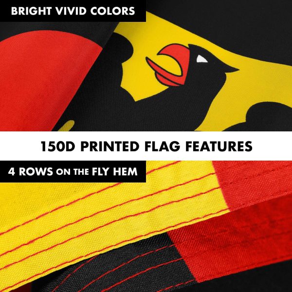 G128 Combo Pack: Flag Pole 6 FT Silver Tangle Free & Germany German Ensign Flag 3x5 FT Printed 150D Polyester - Image 5