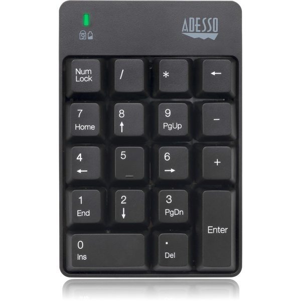Adesso Wireless Spill Resistant 18-Key Numeric Keypad - Image 8