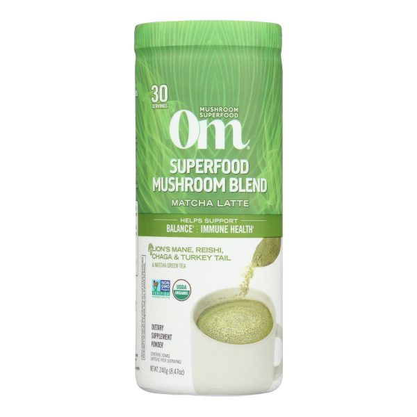 Om - Green Tea Matcha Latte - 1 Each -8.47 OZ