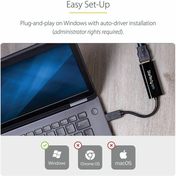 StarTech.com USB 3.0 to HDMI Adapter, USB to HDMI Monitor Converter for Windows, 1080P (no support for macOS/ChromeOS/Linux) - TAA - Image 4