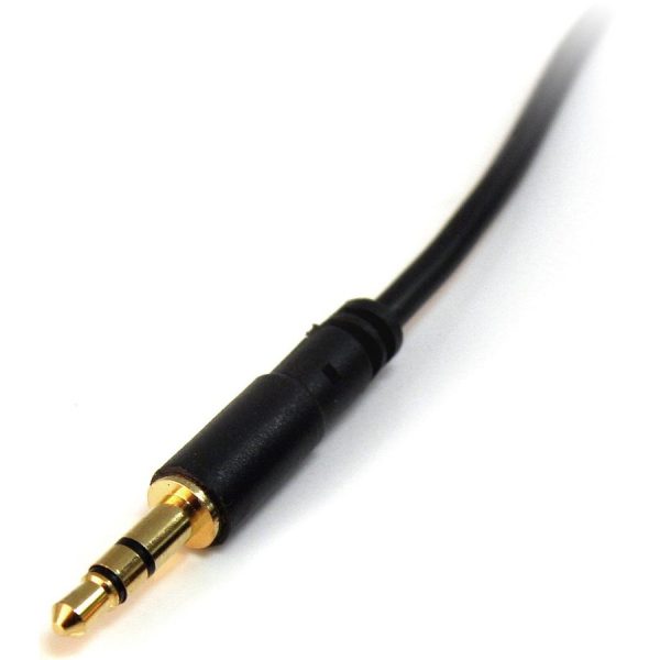 StarTech.com 3 ft Slim 3.5mm Stereo Audio Cable - M/M - Image 2