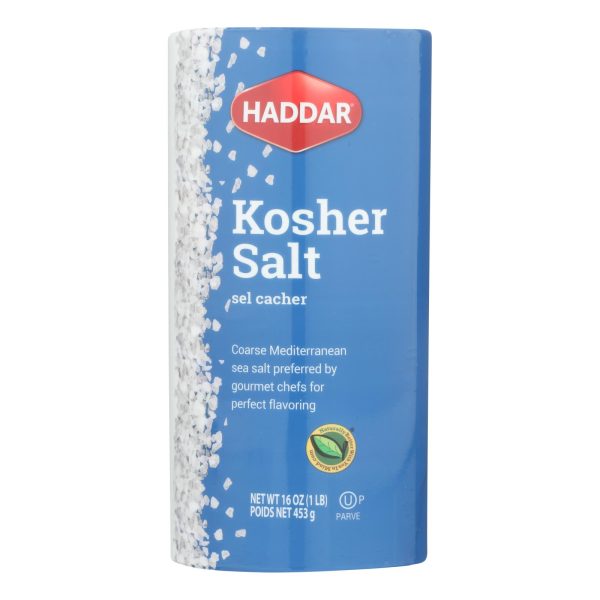 Haddar Salt - Kosher - Case of 12 - 16 oz - Image 2