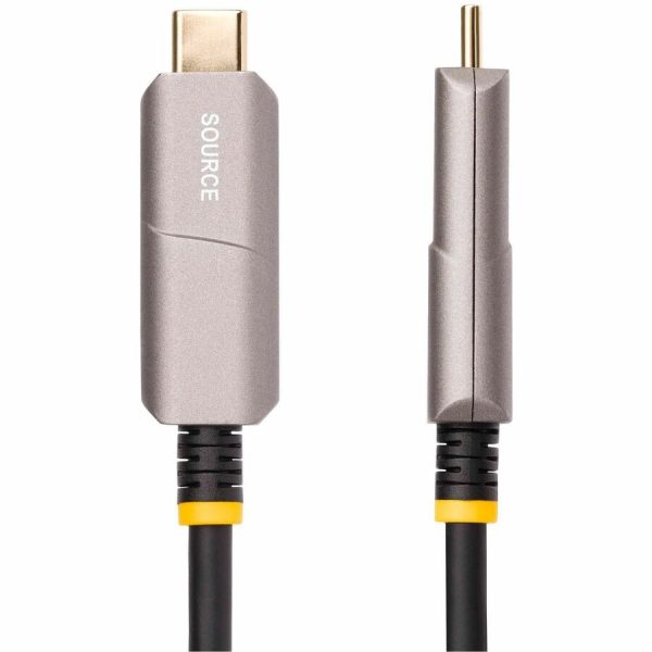 StarTech.com 30ft (9.15m) USB-C to HDMI 2.0 Active Optical Cable (AOC), 4K 60Hz, USB Type-C to HDMI Adapter Cable, CL3 Rated - Image 2