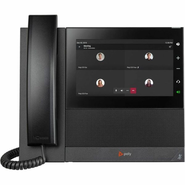 Poly CCX 600 IP Phone - Corded - Corded/Cordless - Wi-Fi, Bluetooth - Desktop - Black - Image 6