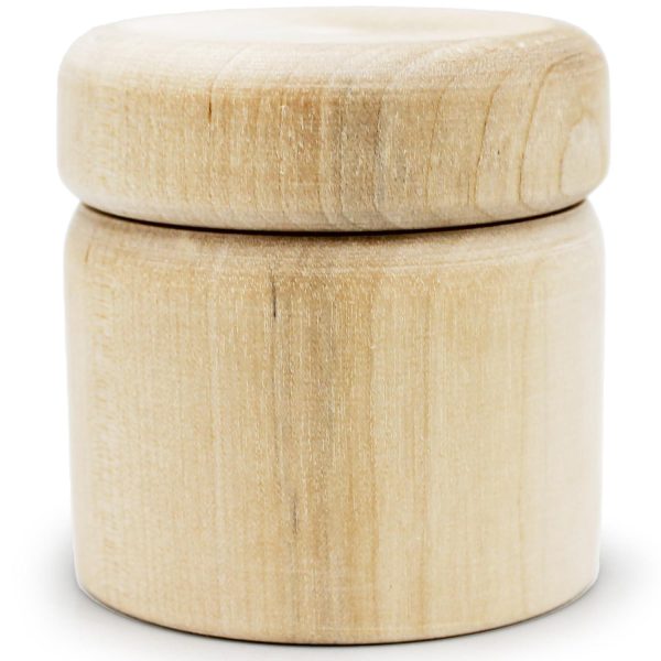 Unpainted Wooden Round Boxes with Lids   Set of 10 Mini Wood Craft Boxes   DIY Storage Containers for Crafts   Unfinished Blank Trinket Wood Boxes Size 2x2 Inch - Image 9