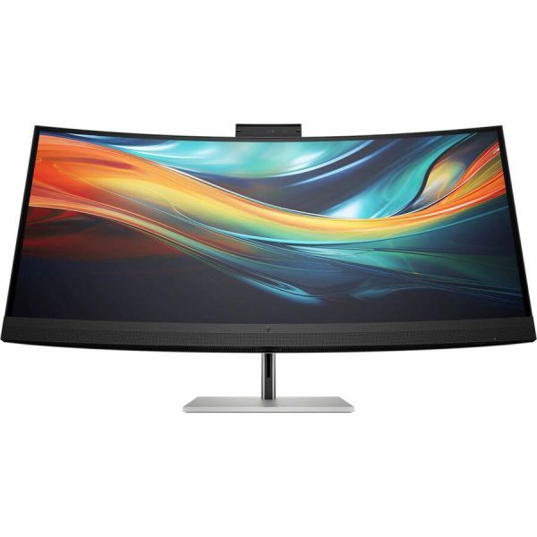 HP 740pm 40" Class Webcam 5K2K WUHD Curved Screen LED Monitor - 21:9 - Black, Silver - Image 2