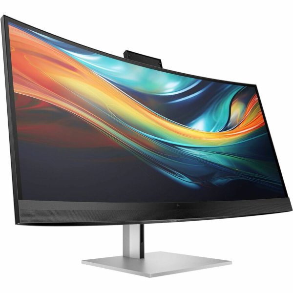 HP 740pm 40" Class Webcam 5K2K WUHD Curved Screen LED Monitor - 21:9 - Black, Silver - Image 7