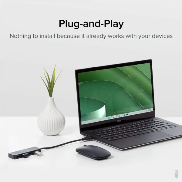 Plugable 4 Port USB Hub 3.0, USB Splitter for Laptop - Image 2