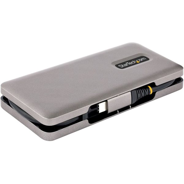 StarTech.com 4-Port USB-C Hub, USB 3.2 Gen 2, 10Gbps, 100W Power Delivery Pass-Through, 12.6in (32cm) Cable, Portable USB Expansion Hub - Image 3
