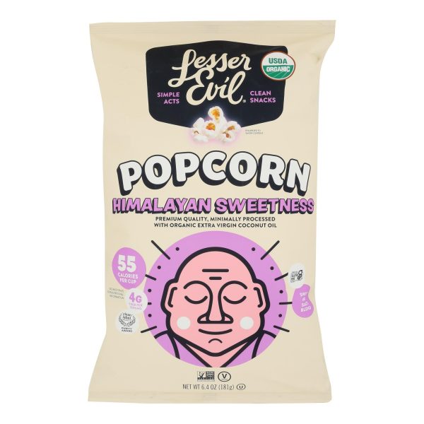 Lesser Evil - Popcorn Himlyn Swtness - Case of 12-6.4 OZ - Image 3