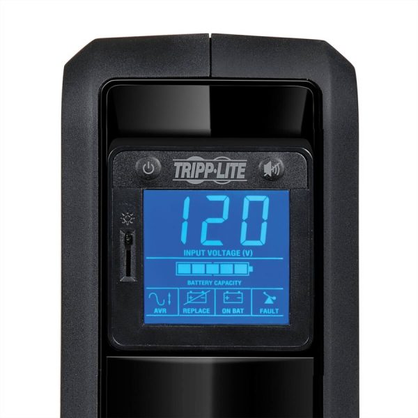 Eaton Tripp Lite Series OmniSmart LCD 120V 650VA 350W Line-Interactive UPS, Tower, LCD display, USB port - Image 3