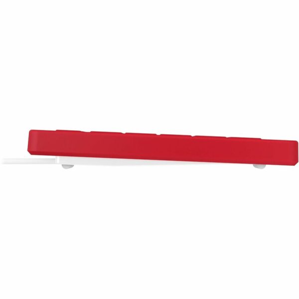 CHERRY AK-C8112 Medical Keyboard - Permanent Cable - US Layout - (CF/WIN LEFT) Red - Image 2