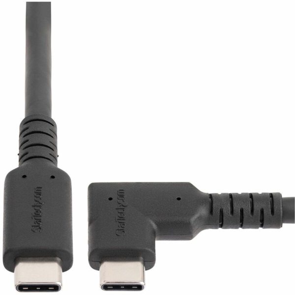StarTech.com 3ft (1m) Rugged Right Angle USB-C Cable, USB 10 Gbps, USB C to C Data Transfer Cable, 100W PD, 4K 60Hz, 90 Degree USB-C Cable - Image 5