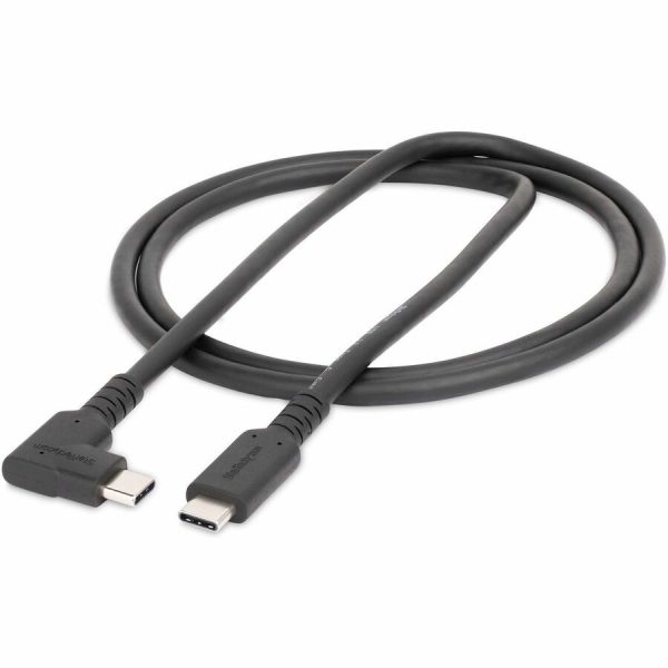 StarTech.com 3ft (1m) Rugged Right Angle USB-C Cable, USB 10 Gbps, USB C to C Data Transfer Cable, 100W PD, 4K 60Hz, 90 Degree USB-C Cable - Image 7