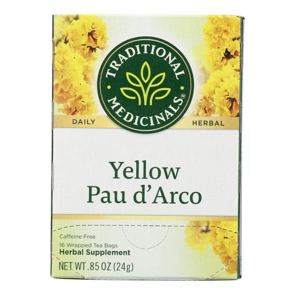 Traditional Medicinals Pau d'Arco Herbal Tea - 16 Tea Bags - Case of 6 - Image 2