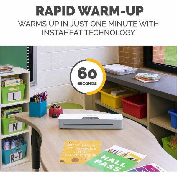 Fellowes Halo™ 125 Thermal Laminator for Home, School or Office with 25 Pouch Starter Kit, Easy to Use, 1 Minute Warm-Up, Jam Free - Image 2