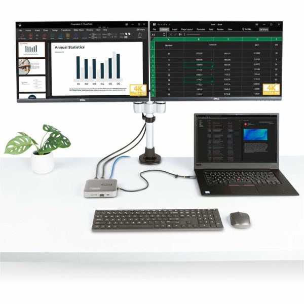 StarTech.com USB-C Multiport Adapter, Dual 4K 60Hz HDMI, 2-Port USB-A/USB-C 10Gbps Hub, 100W PD, GbE, SD, Travel Docking Station - Image 8