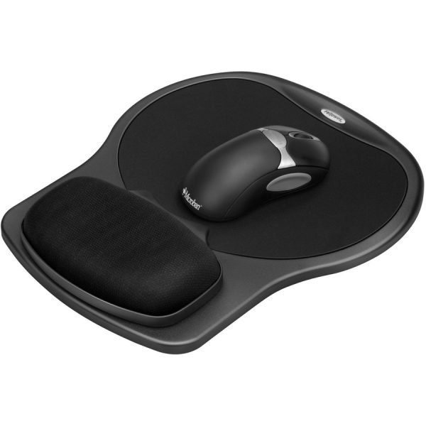 Fellowes® Easy Glide Gel Mouse Pad Wrist Rest - Black (93730) - Image 3