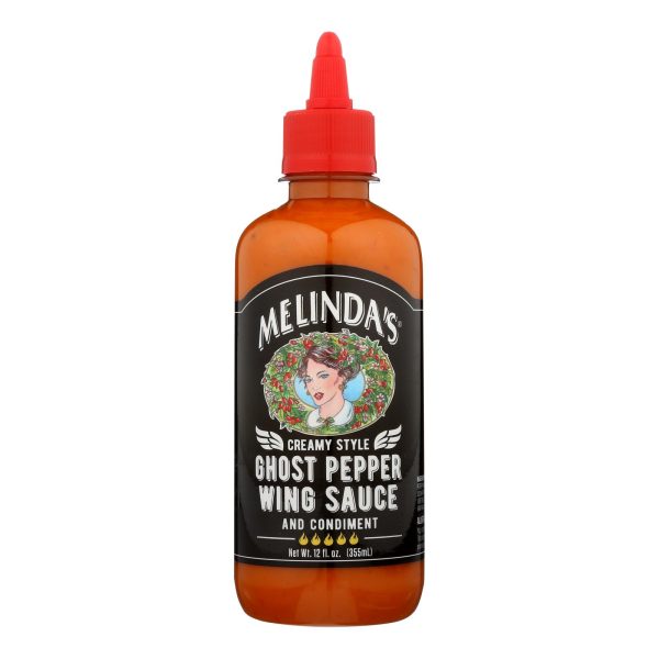 Melinda's - Wing Sauce Creamy Ghost Peppr - Case of 6 - 12 OZ - Image 2