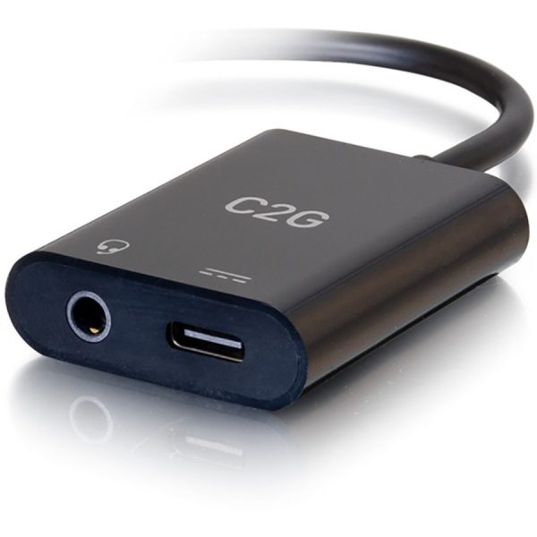 C2G USB C Multiport Adapter - USB C to Aux + USB C to C - Power Delivery up to 100W - Image 2