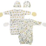 Unisex Newborn Baby 6 Piece Gown Set Nc_0756