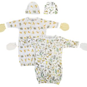Unisex Newborn Baby 6 Piece Gown Set Nc_0756