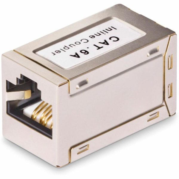 StarTech.com Shielded RJ45 Coupler, Inline Cat6a Coupler, Female to Female (F/F) T568B Pinout, Shielded Ethernet Cable Extension - Image 2