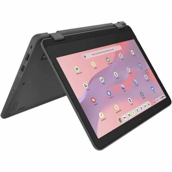 Lenovo 300e Yoga Chromebook Gen 4 82W2000AUS 11.6" Touchscreen Convertible 2 in 1 Chromebook - HD - Octa-core (ARM Cortex A76 + Cortex A55) - 4 GB - 32 GB Flash Memory - English Keyboard - Graphite Gray - Image 5