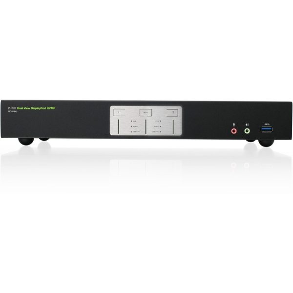 IOGEAR 2-Port 4K Dual View DisplayPort KVMP with USB 3.0 Hub and Audio (TAA) - Image 3