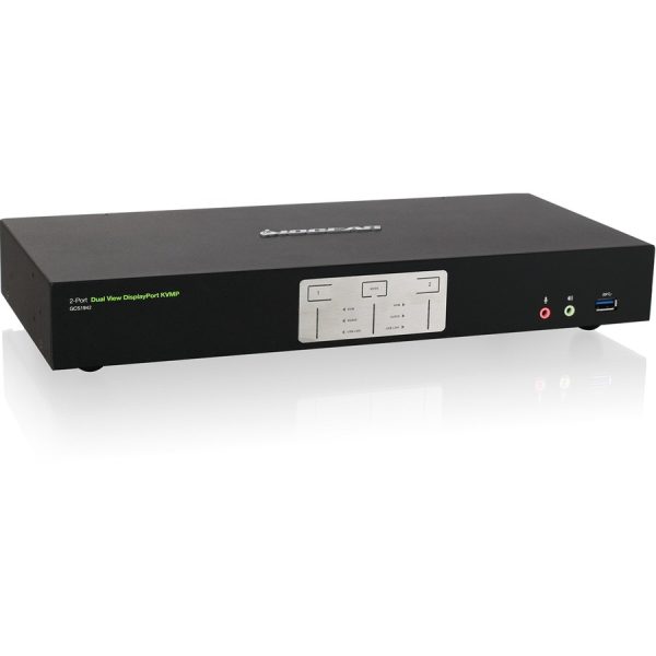 IOGEAR 2-Port 4K Dual View DisplayPort KVMP with USB 3.0 Hub and Audio (TAA) - Image 5