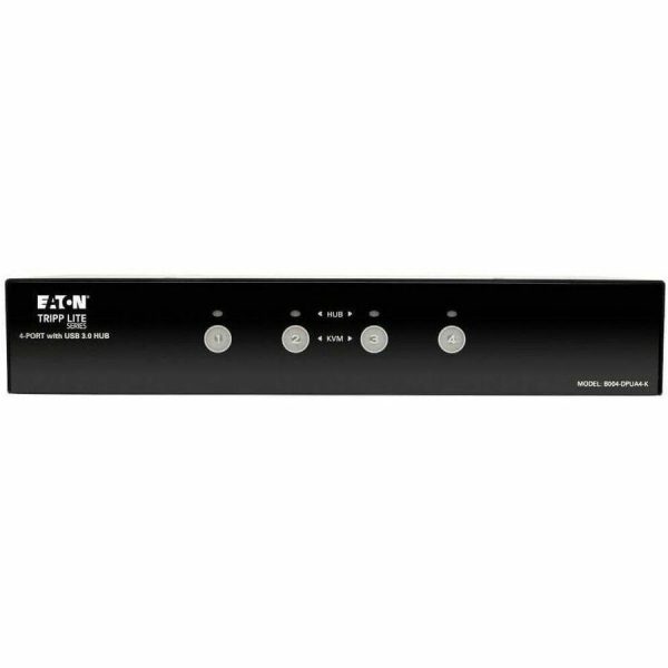 Eaton Tripp Lite Series 4-Port DisplayPort KVM Switch with Audio, Cables and USB 3.0 SuperSpeed Hub - Image 3