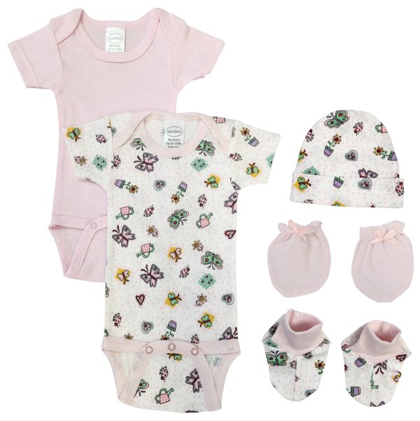 Newborn Baby Girl 5 Pc  Sets Nc_0596