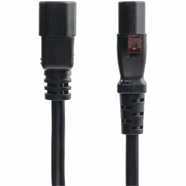 StarTech.com 10ft (3m) Power Extension Cord, IEC 60320 C14 to Locking C13, PDU Power Cord, 10A 250V, 18AWG, UL Listed - Image 2